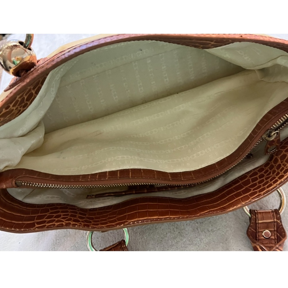 CELINE BOOGIE EMBOSSED CROC BAG- vintage - Picture 11 of 16